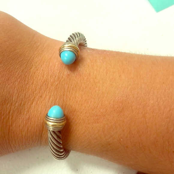 David Yurman Jewelry - David Yurman turquoise cuff